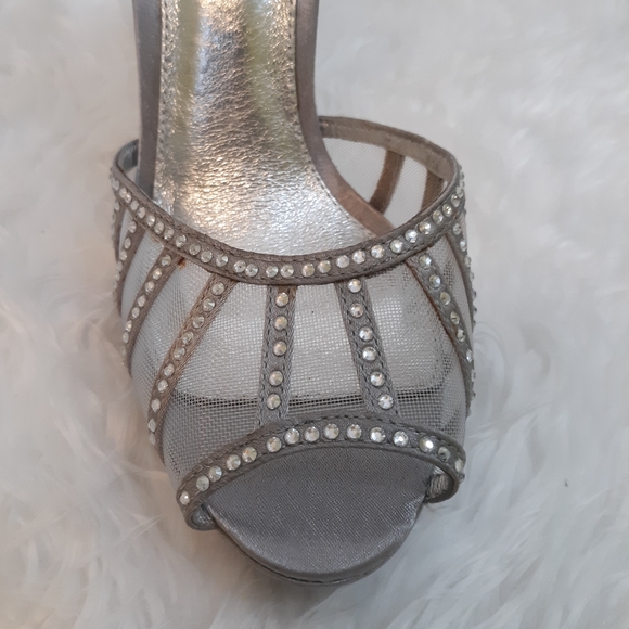 Adrianna papell rhinestone stilettos shoes 8.5 - Picture 5 of 8